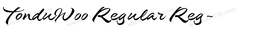 TonduW00 Regular Reg字体转换